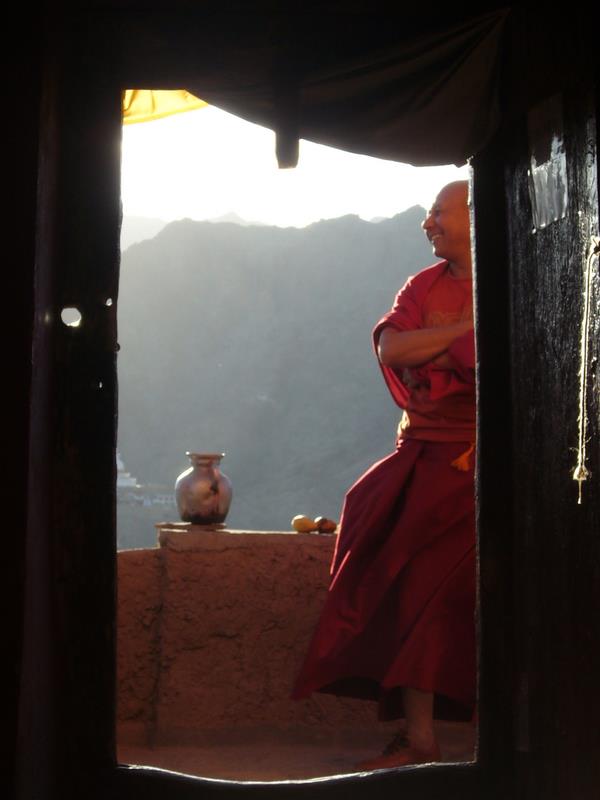 The gompa monk.